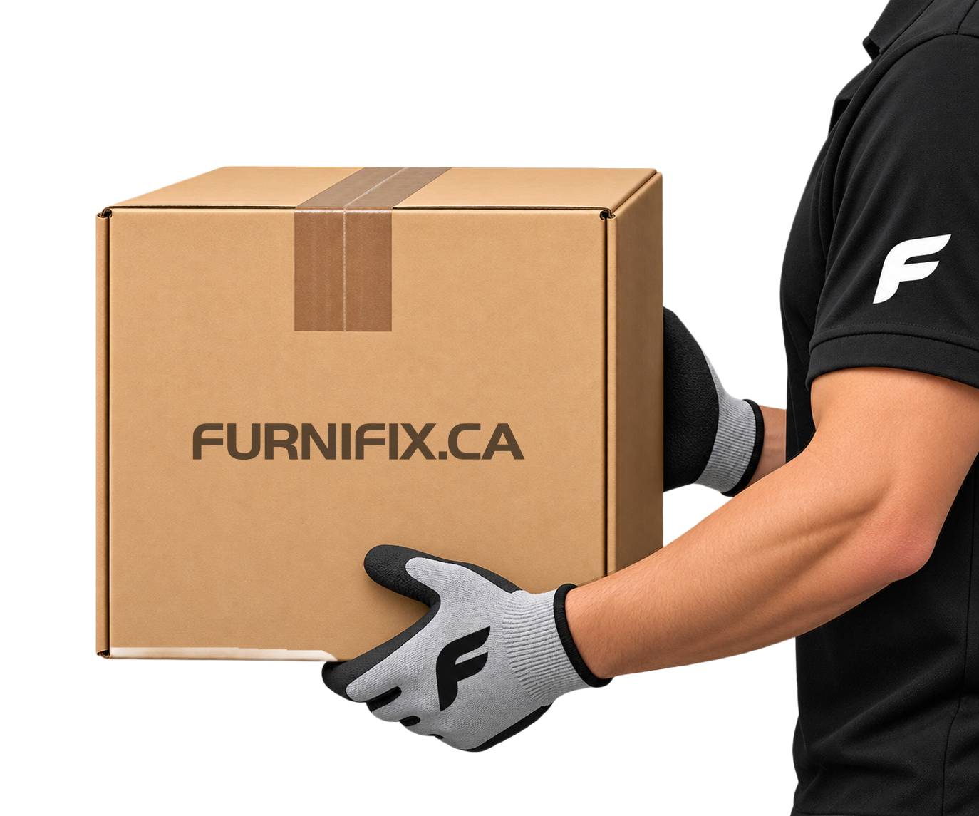 Professional movers carrying furniture